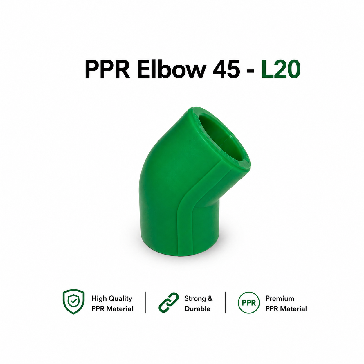 PP-R Elbow 45° - L20